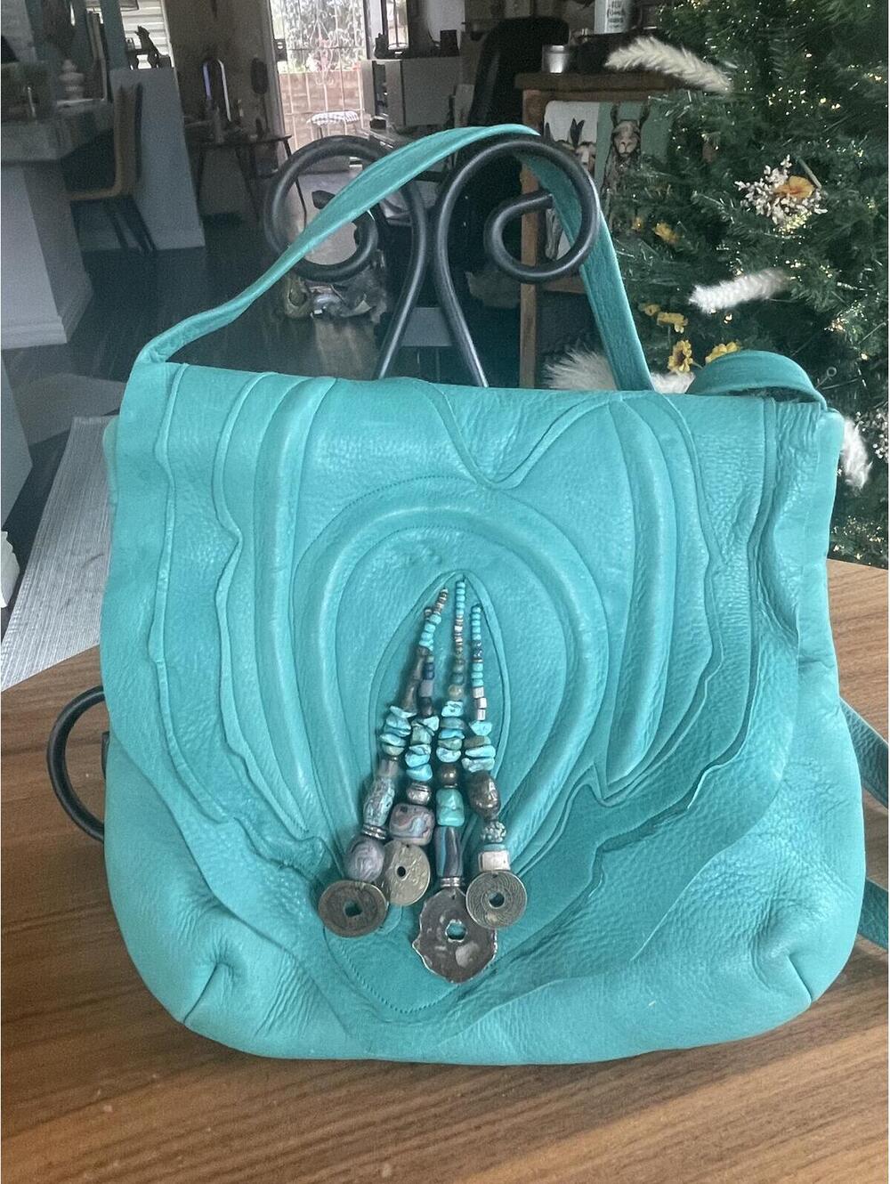 Vintage Pat Smiley Leather Boho Purse Bag